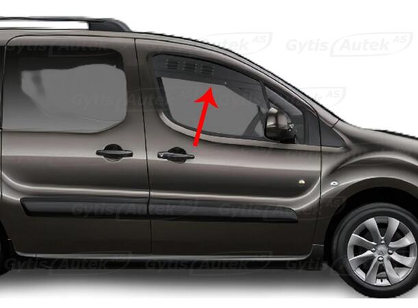 Fönsterventilation. Stål Citroen Berlingo 2008-2018 